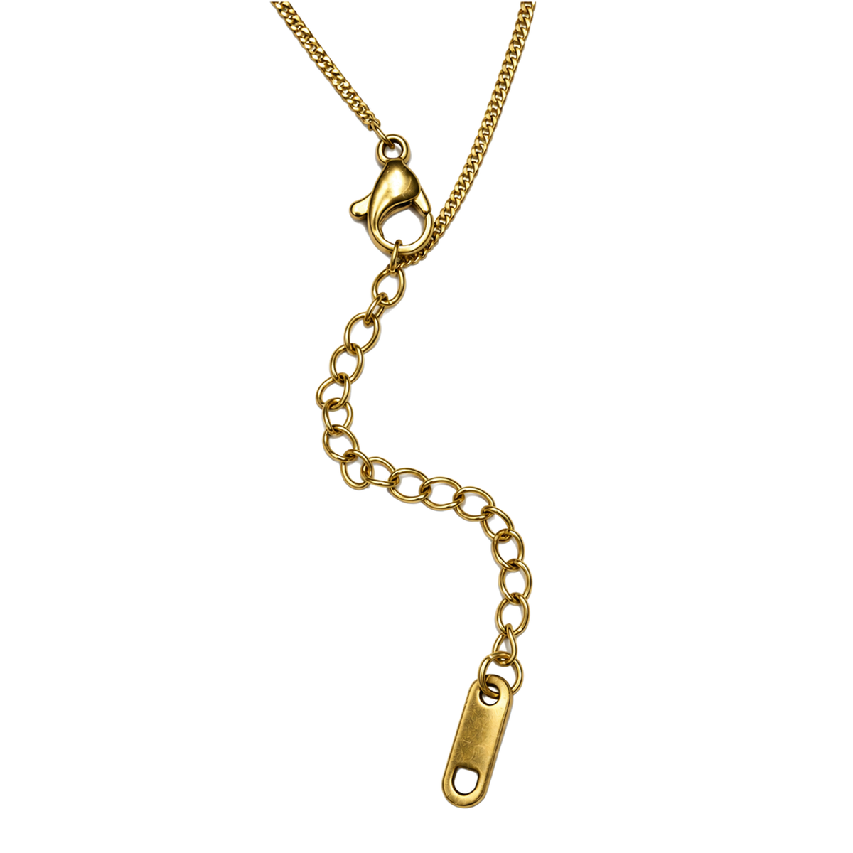 Set 06: Gold-tone Happy Day disc pendant, detail view.